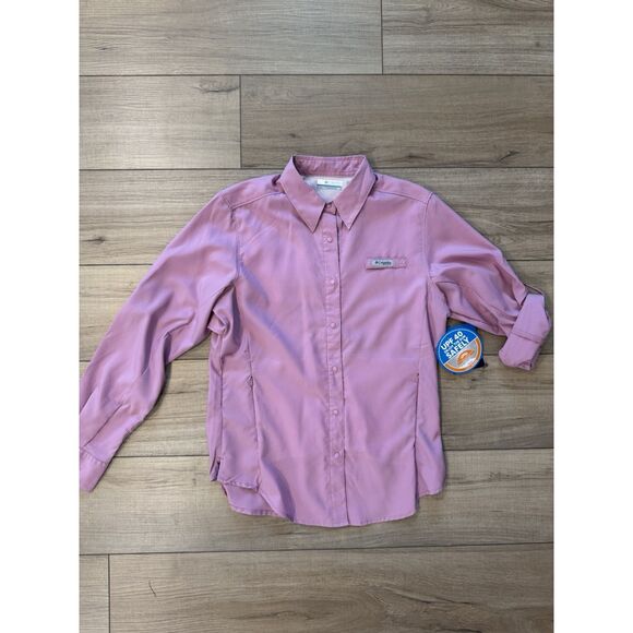 COLUMBIA Women's PFG Tamiami II Long Sleeve Shirt Purple S Small NWT Omni wick - Picture 4 of 6